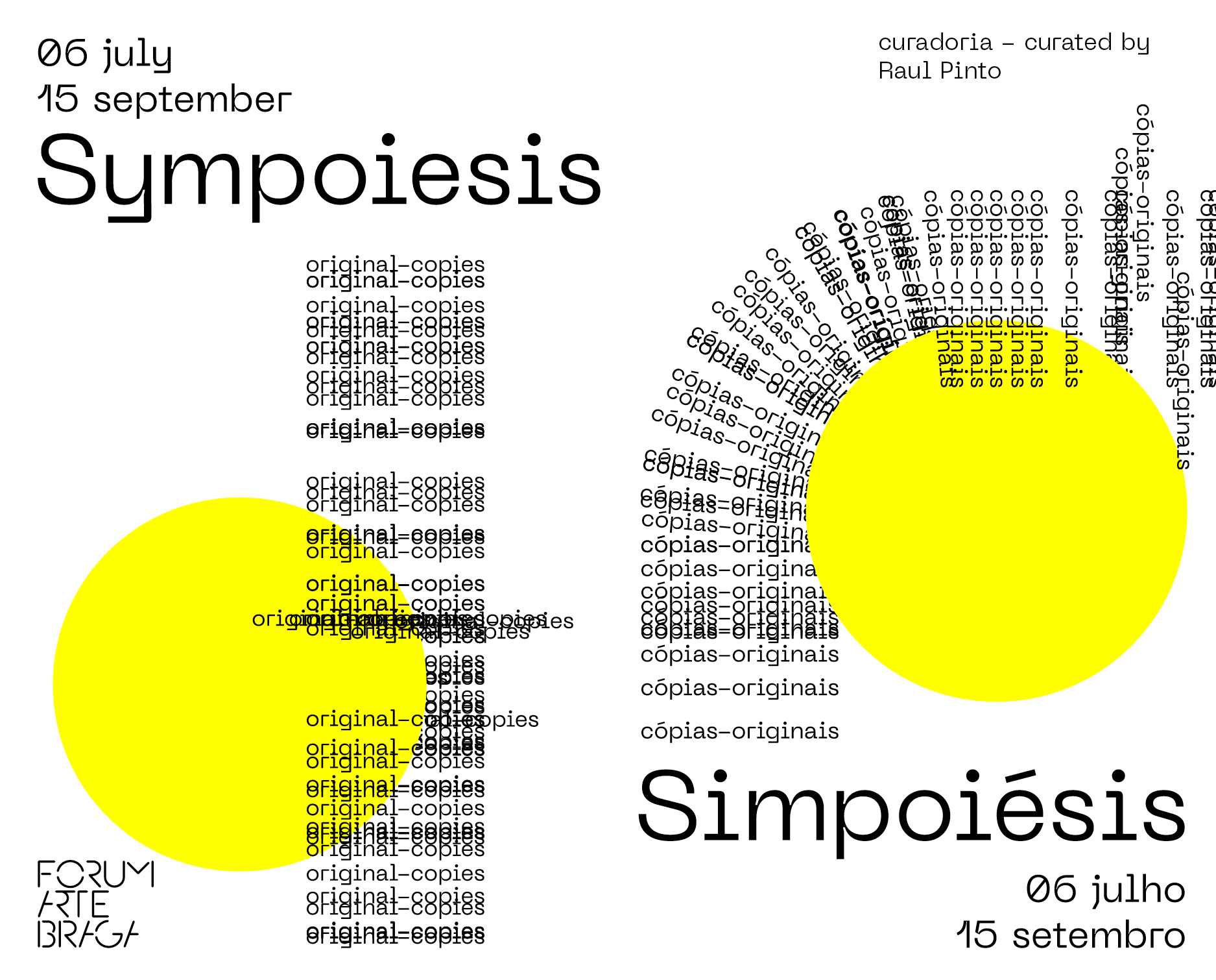 SYMPOIÉSIS: CÓPIAS-ORIGINAIS